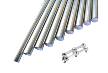 Titanium round bar for manufacturing bone fixation screws